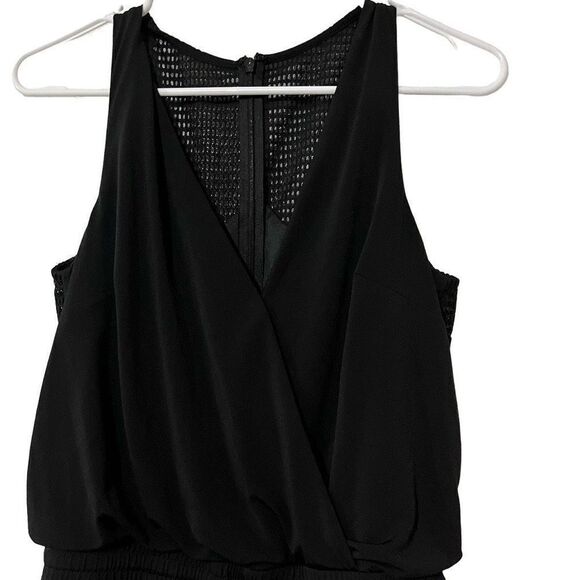 Vince Camuto Black, Tie Front, Tank Jumpsuit Size 2 - Picture 7 of 11